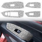 For Mazda CX-5 2017-2018 Car Window Button Panel Diamond Decorative Sticker, Left Drive, Car Window Button Panel, Left Drive