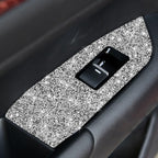 For Mazda CX-5 2017-2018 Car Window Button Panel Diamond Decorative Sticker, Left Drive, Car Window Button Panel, Left Drive
