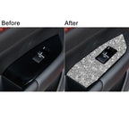 For Mazda CX-5 2017-2018 Car Window Button Panel Diamond Decorative Sticker, Left Drive, Car Window Button Panel, Left Drive