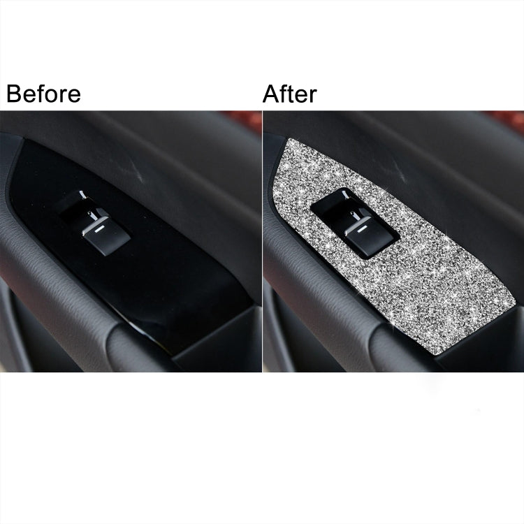 For Mazda CX-5 2017-2018 Car Window Button Panel Diamond Decorative Sticker, Right Drive, Car Window Button Panel, Right Drive