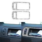 2pcs Car Door Inner Handle Diamond Decoration Sticker, Left Hand Drive, Door Inner Handle
