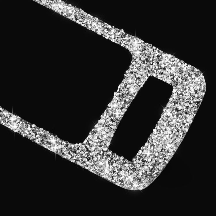 2pcs Car Door Inner Handle Diamond Decoration Sticker, Left Hand Drive, Door Inner Handle