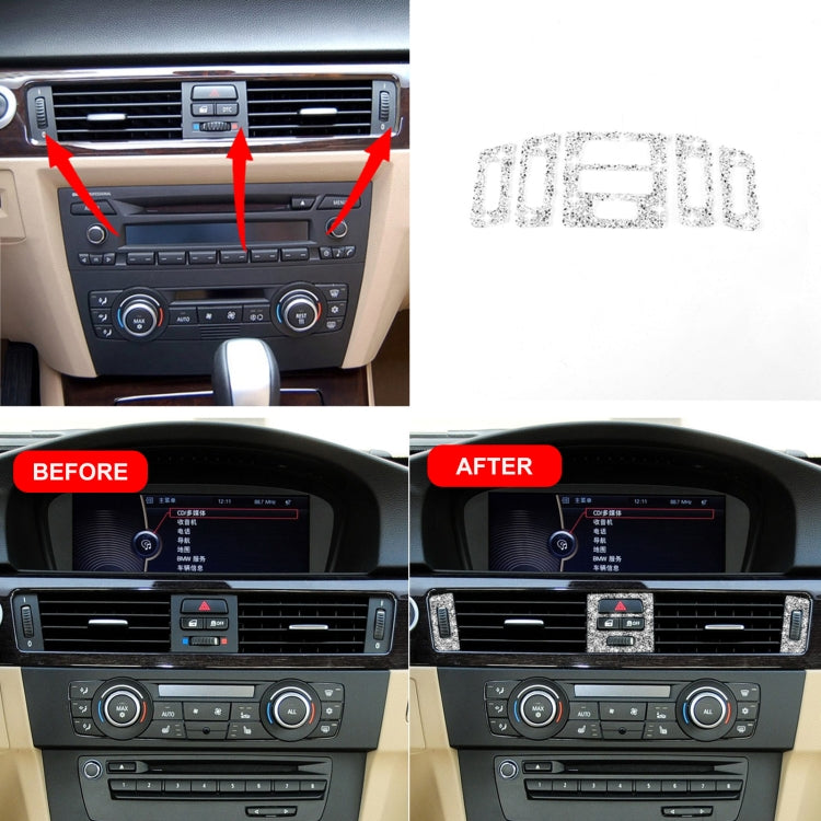 For BMW 3 Series E90 / E92 / E93 2005-2012 Premium Car Air Outlet Diamond Decorative Sticker, Premium Air Outlet