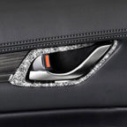 For Mazda CX-5 2017-2018 Car Interior Door Handle Diamond Decorative Sticker,Left and Right Drive Universal, Car Interior Door Handle