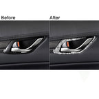For Mazda CX-5 2017-2018 Car Interior Door Handle Diamond Decorative Sticker,Left and Right Drive Universal, Car Interior Door Handle