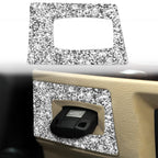 For BMW 3 Series E90 2005-2012 Car Ignition Switch Frame Diamond Decorative Sticker, Left Drive, Ignition Switch Frame, Left Drive