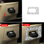 For BMW 3 Series E90 2005-2012 Car Ignition Switch Frame Diamond Decorative Sticker, Right Drive, Ignition Switch Frame, Right Drive