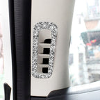 For Mazda CX-5 2017-2018 Car A-pillar Air Outlet Diamond Decorative Sticker,Left and Right Drive Universal, Car A-pillar Air Outlet