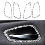 Car Door Handle Frame Diamond Decorative Sticker for BMW 3 Series E90 2005-2012, Modified 320i / 318i / 325i, Door Handle Frame