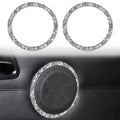Car Door Horn Ring 2 in 1 Diamond Decorative Sticker for BMW 3 Series E90 / E84 2008-2012, X1 Series Modified 320i / 325i, Door Horn Ring