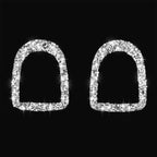 2pcs Car Door Lock Frame Diamond Decoration Sticker, Left Hand Drive, Door Lock Frame