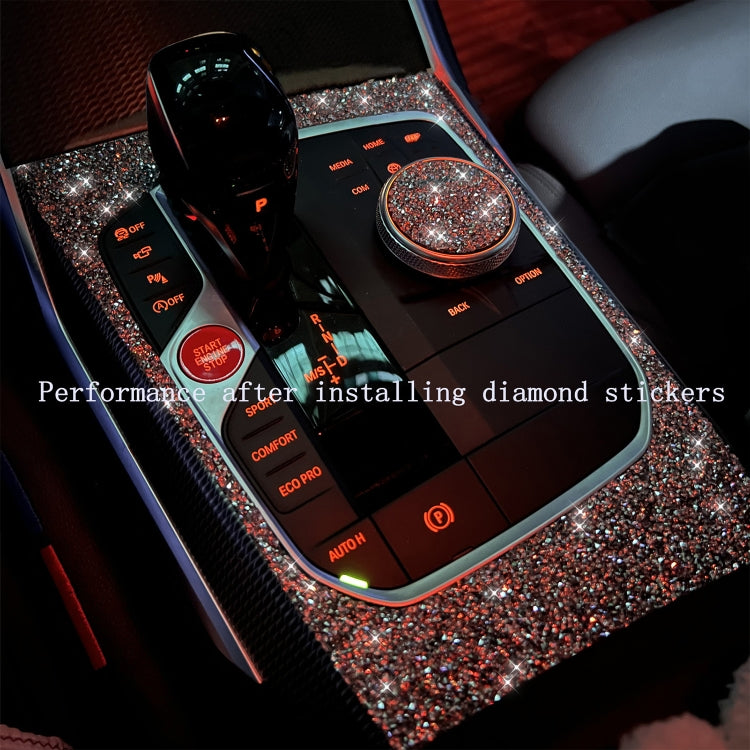 For Mazda CX-5 2017-2018 Car Steering Wheel Circle Diamond Decorative Sticker,Left and Right Drive Universal, Car Steering Wheel Circle