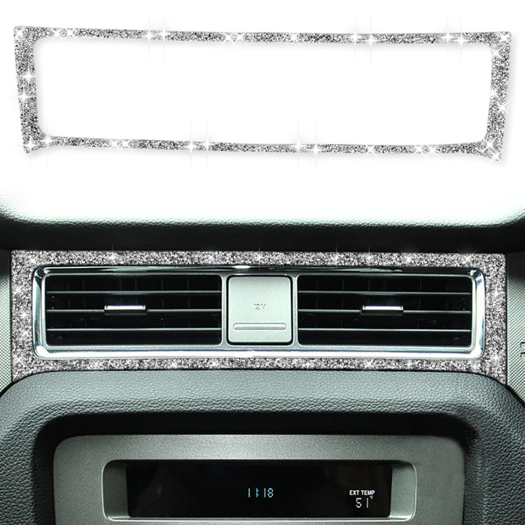 Car Middle Air Outlet Diamond Decoration Sticker, Left Hand Drive, Middle Air Outlet
