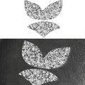 For Mazda Angksela/Atez/CX-5/CX-4 Car Steering Wheel Logo Diamond Decorative Sticker,Left and Right Drive Universal, Car Steering Wheel Logo