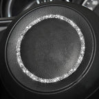 For Mazda CX-5/CX-4 Car Steering Wheel Diamond Decorative Sticker,Left and Right Drive Universal, Car Steering Wheel