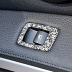 For BMW 3 Series E90 / 320i / 325i 2005-2012 Car Window Lift Panel with Folding Key 37.8cm Diamond Decorative Sticker, Left Drive, Window Lift Panel with Folding Key 37.8cm