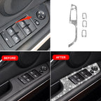 For BMW 3 Series E90 / 320i / 325i 2005-2012 Car Window Lift Panel 37.8cm Diamond Decorative Sticker, Left Drive, Window Lift Panel 37.8cm