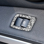 For BMW 3 Series E92 2005-2012 Car Window Lift Panel with Folding Key 40.4cm Diamond Decorative Sticker, Left Drive, Window Lift Panel with Folding Key 40.4cm