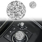 For Mazda3/6/CX-9/CX-5 Car Multimedia Button Diamond Decorative Sticker,Left and Right Drive Universal, Car Multimedia Button