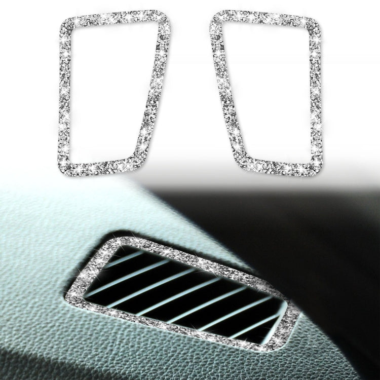 For BMW 3 Series E90 2005-2012 Car Air Outlet Diamond Decorative Sticker, Left Drive, Small Air Outlet
