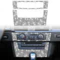 For BMW 3 Series E90 / E92 2005-2012 Car Aircondition CD Control Panel Premium Diamond Decorative Sticker, Aircondition Control Panel Premium B