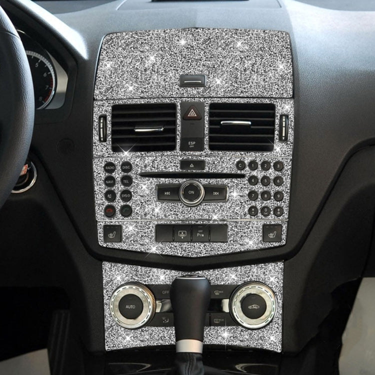 For Mercedes-Benz C-class W204 2007-2010 Car Gear Set Diamond Decorative Sticker, Left and Right Drive, Gear Set