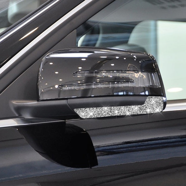 For Mercedes-Benz A/B/C/E Class Car Rearview Mirror Anti-collision Strip A Diamond Decorative Sticker, Left and Right Drive, Rearview Mirror Anti-collision Strip A