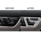 For Mercedes-Benz C-class W204 2007-2013 Car Seat Adjustment B Diamond Decorative Sticker, Left and Right Drive, Seat Adjustment B