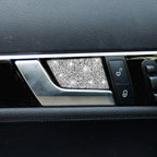 For Mercedes-Benz C-class W204 2007-2013 Car Inside Door Bowl Diamond Decorative Sticker, Left and Right Drive, Inside Door Bowl