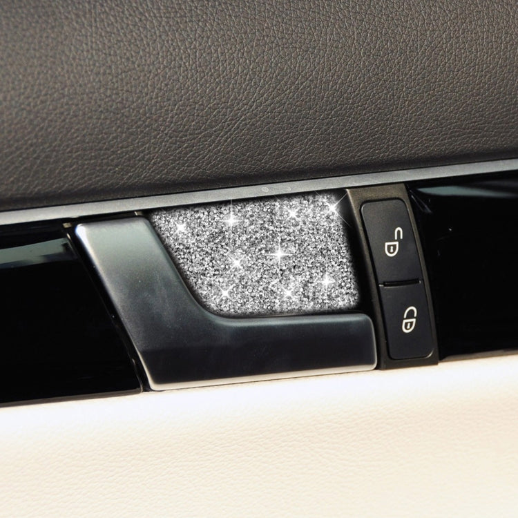For Mercedes-Benz C-class W204 2007-2013 Car Inside Door Bowl Diamond Decorative Sticker, Left and Right Drive, Inside Door Bowl