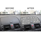 For Mercedes-Benz C-class W204 2007-2010 Car Console Navigation Diamond Decorative Sticker, Left and Right Drive, Console Navigation