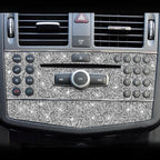 For Mercedes-Benz C-class W204 2007-2010 Car Central Control Panel A Diamond Decorative Sticker, Left and Right Drive, Central Control Panel A