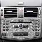 For Mercedes-Benz C-class W204 2007-2010 Car Central Control Panel B Diamond Decorative Sticker, Left and Right Drive, Central Control Panel B