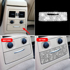 For BMW 3 Series E90 / E92 2005-2012 Car Rear Seat Aircondition Diamond Decorative Sticker, Rear Seat Aircondition