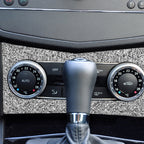 For Mercedes-Benz C-class W204 2007-2010 Car AC Panel D Diamond Decorative Sticker, Left and Right Drive, AC Panel D