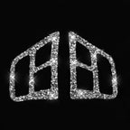 For BMW 3 Series E90 2005-2012 Car Steering Wheel Button Panel Diamond Decorative Sticker, Steering Wheel Button Panel