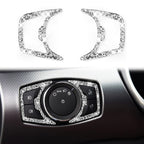 Car Headlight Diamond Decoration Sticker, Left and Right Drive, Headlight