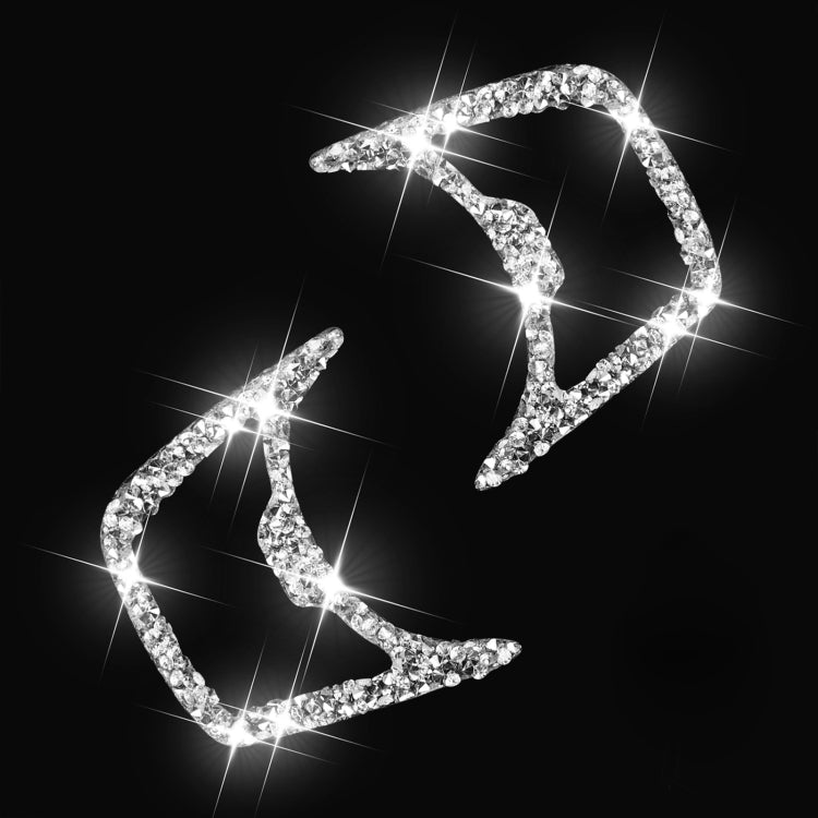 Car Headlight Diamond Decoration Sticker, Left and Right Drive, Headlight