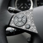 For Mercedes-Benz C-class W204 2007-2010 Car Steering Wheel Buttons Diamond Decorative Sticker, Left and Right Drive, Steering Wheel Buttons