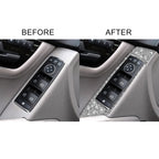 For Mercedes-Benz C-class W204 2007-2013 Car Window Lift Diamond Decorative Sticker, Left Drive, Window Lift