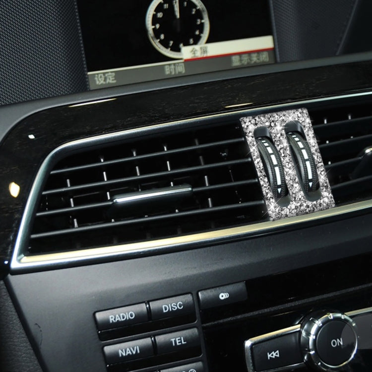 For Mercedes-Benz C-class W204 2011-2013 Car Middle Air Outlet Diamond Decorative Sticker, Left and Right Drive, Middle Air Outlet