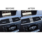 For Mercedes-Benz C-class W204 2011-2013 Car Middle Air Outlet Diamond Decorative Sticker, Left and Right Drive, Middle Air Outlet