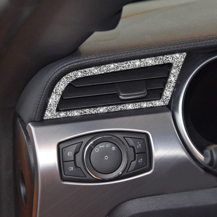 Car Side Air Outlet Diamond Decoration Sticker, Left and Right Drive, Side Air Outlet