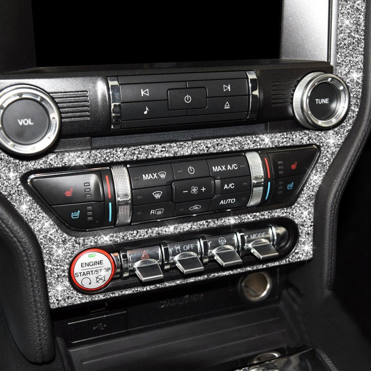 Car CD Panel Diamond Decoration Sticker, Left and Right Drive, CD Panel