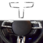 Car Steering Wheel Key Frame Diamond Decoration Sticker, Left and Right Drive, Steering Wheel Key Frame