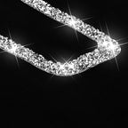 Car Steering Wheel Key Frame Diamond Decoration Sticker, Left and Right Drive, Steering Wheel Key Frame