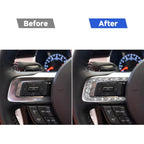 Car Steering Wheel Key Frame Diamond Decoration Sticker, Left and Right Drive, Steering Wheel Key Frame