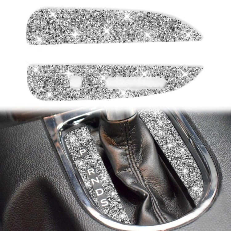 Car Gearshift Panel Diamond Decoration Sticker, Left Drive, Gearshift Panel, Left Drive