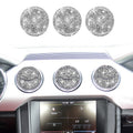 9 in 1 Car Air Outlet Diamond Decoration Sticker, Left and Right Drive, 9pcs Air Outlet