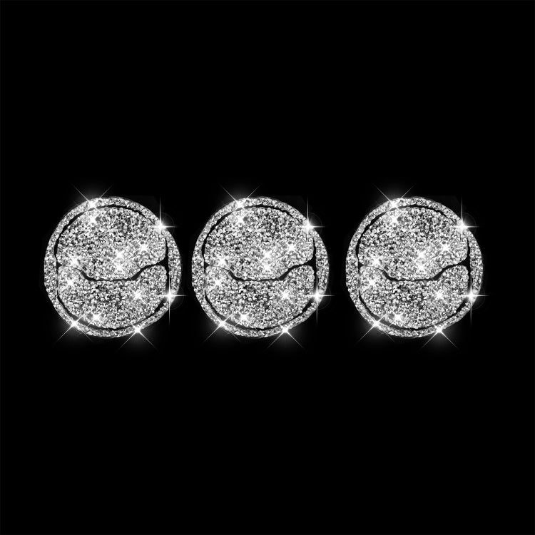 9 in 1 Car Air Outlet Diamond Decoration Sticker, Left and Right Drive, 9pcs Air Outlet